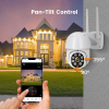 Full Color Night Vision, Wireless Outdoor IP Speed Dome Camera
