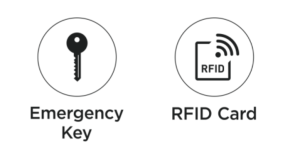 XS1100 Lock - RFID + EMergency Key