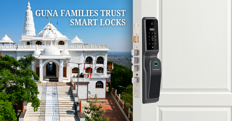 Smart lock in Guna trusted by families for reliable and keyless digital access.