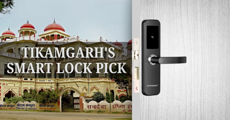 Smart lock in Tikamgarh with sleek design and powerful features.